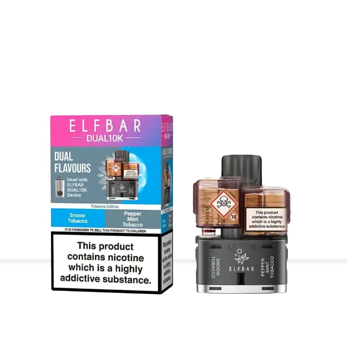 Elf Bar Dual 10K Tobacco Edition Prefilled Pods - Elf Bar Dual 10K Tobacco Edition Prefilled Pods