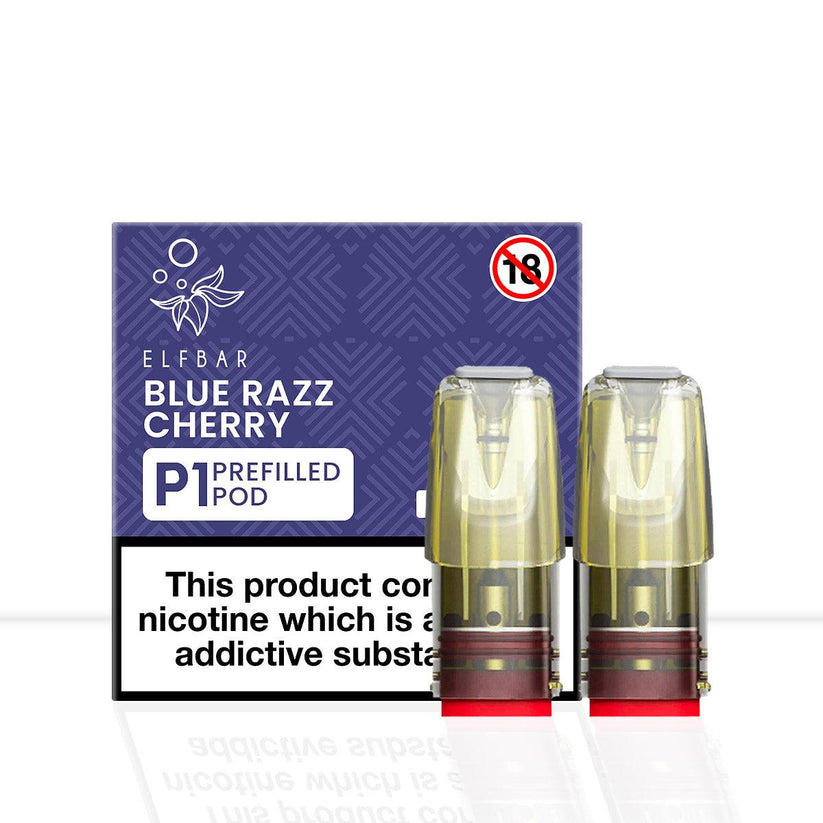 Buy Elf Bar Mate P1 Blue Razz Cherry Vape Pods | Free Shipping - Default Title