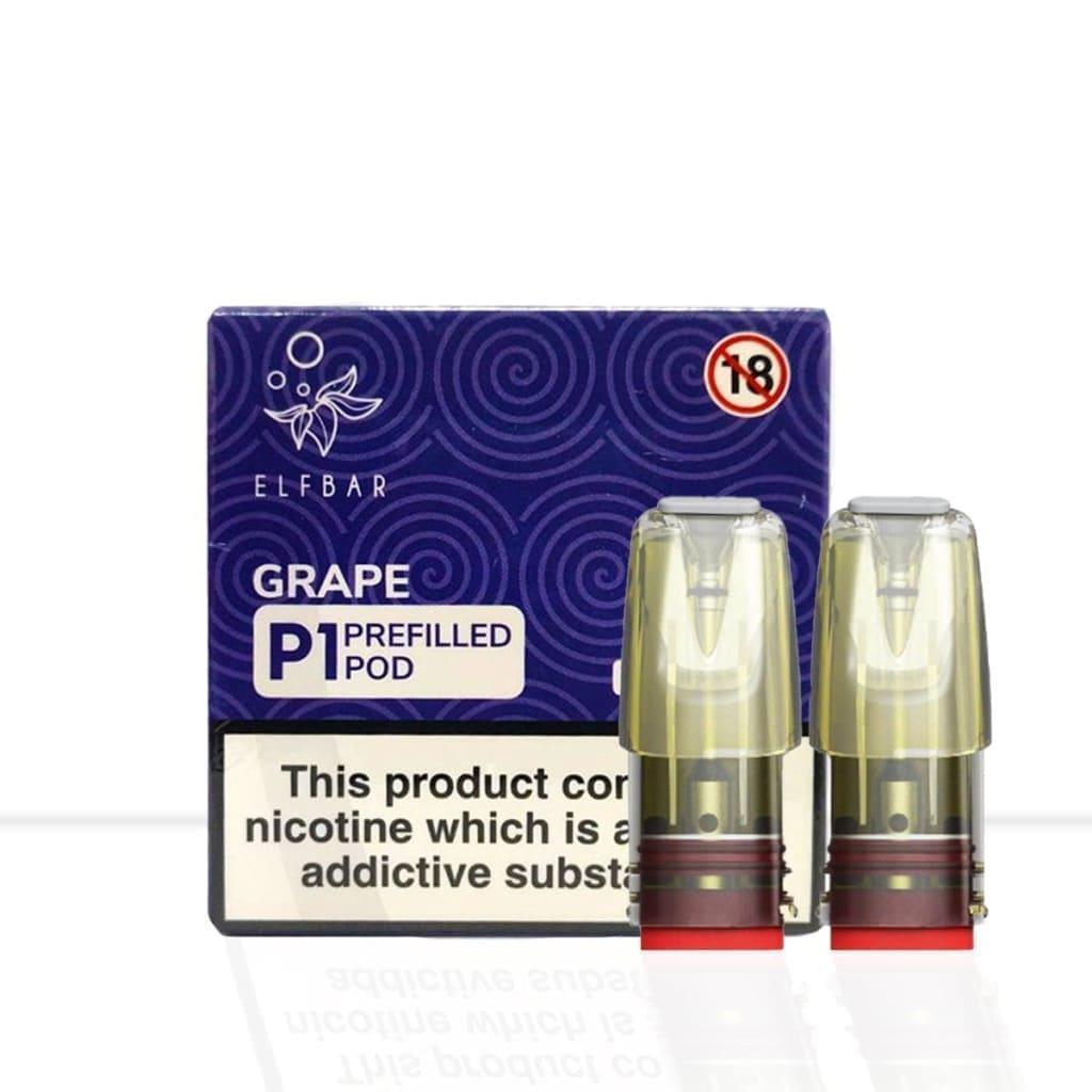 Elf Bar Mate P1 Grape Vape Pods - Elf Bar Mate P1 Grape Vape Pods - Pod & Refills