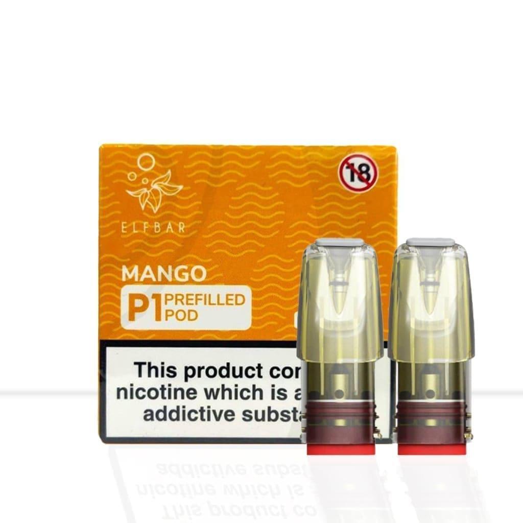 Elf Bar Mate P1 Mango Vape Pods - Elf Bar Mate P1 Mango Vape Pods - Pod & Refills