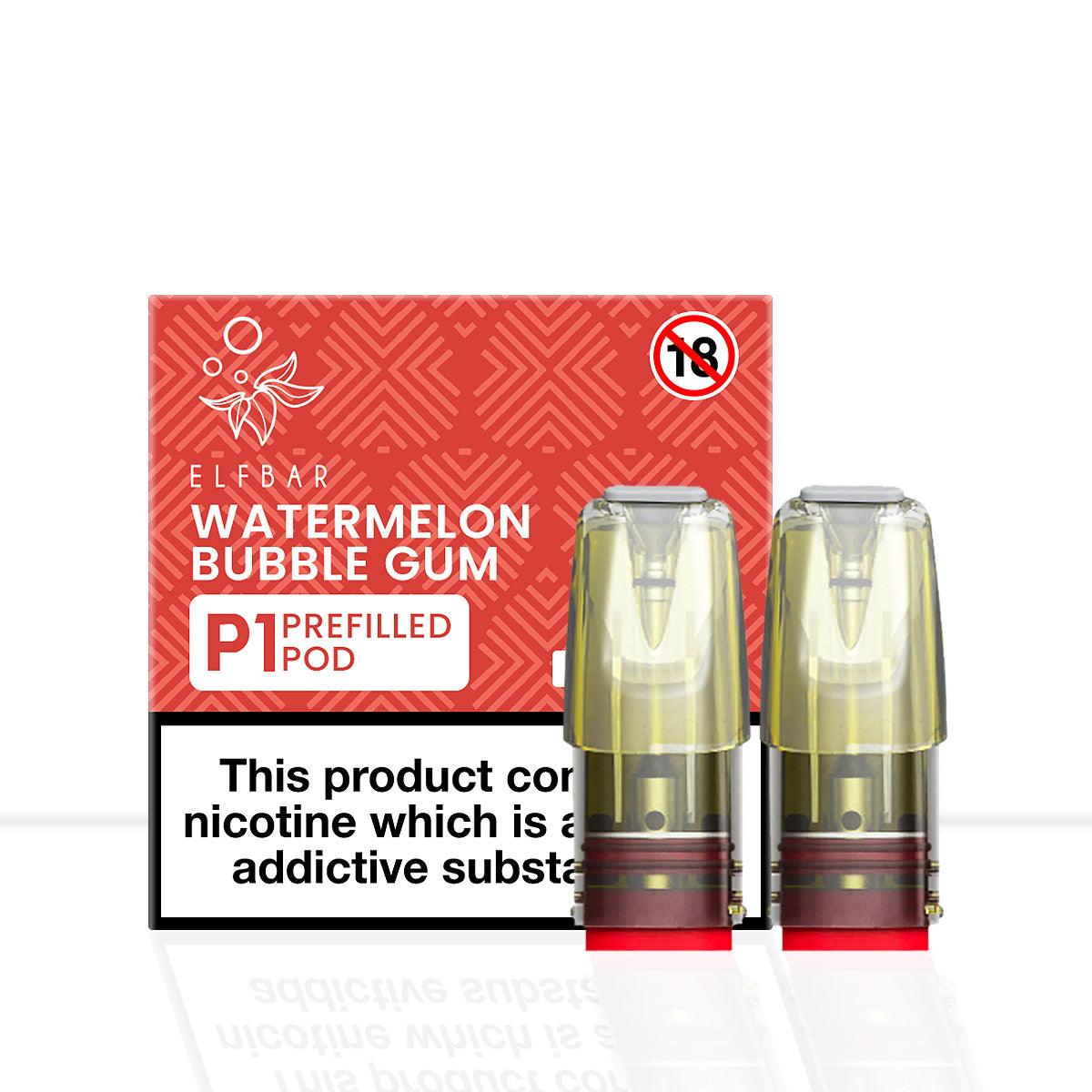 Elf Bar Mate P1 Watermelon Bubblegum Vape Pods - Elf Bar Mate P1 Watermelon Bubblegum Vape Pods - Pod & Refills