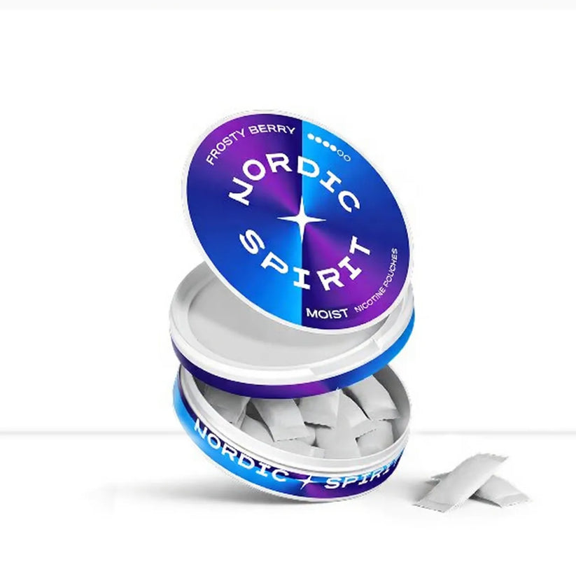 Frosty Berry Nordic Spirit Nicotine Pouches | 9-17mg | Free Shipping - Strong 9mg-Extra Strong 11mg-Max 17mg