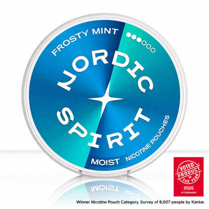 Frosty Mint Nordic Spirit Nicotine Pouches | 9-17mg | Free Shipping - Strong 9mg-Extra Strong 11mg-Max 17mg