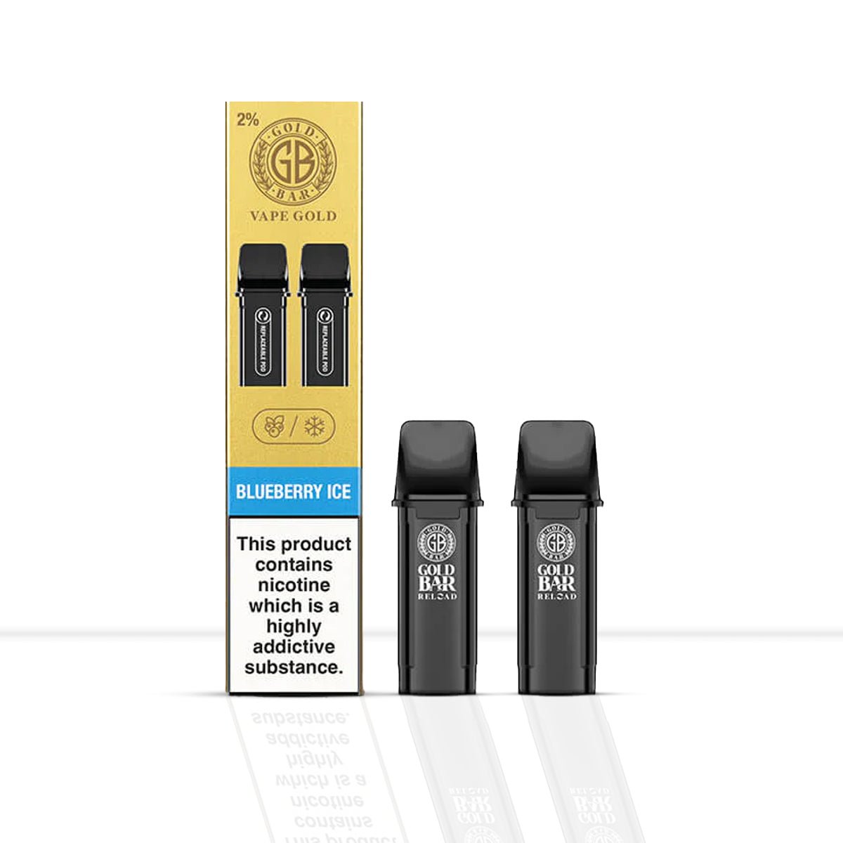 Gold Bar Reload Blueberry Ice Vape Pods - Gold Bar Reload Blueberry Ice Vape Pods