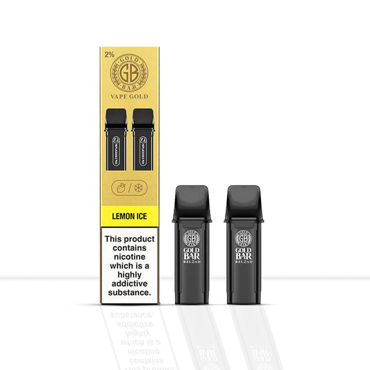 Buy Gold Bar Reload Lemon Ice Vape Pods | Free Shipping