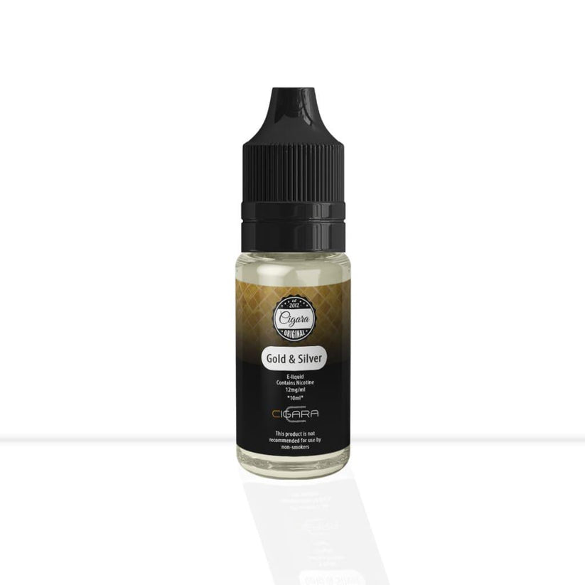 Buy Gold & Silver 70/30 E-Liquid Cigara Original | Free Shipping - 18mg | 10ml-12mg | 10ml-6mg | 10ml-0mg | 10ml
