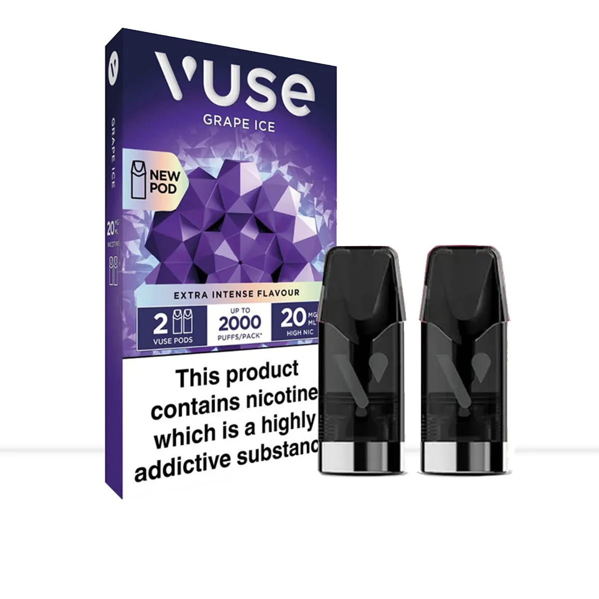 Grape Ice Vuse Extra Intense Vape Pods - Grape Ice Vuse Extra Intense Vape Pods