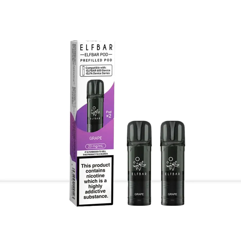 Elf Bar 600 Grape Prefilled Pods | ELFA Pro & Tappo Compatible - Default Title