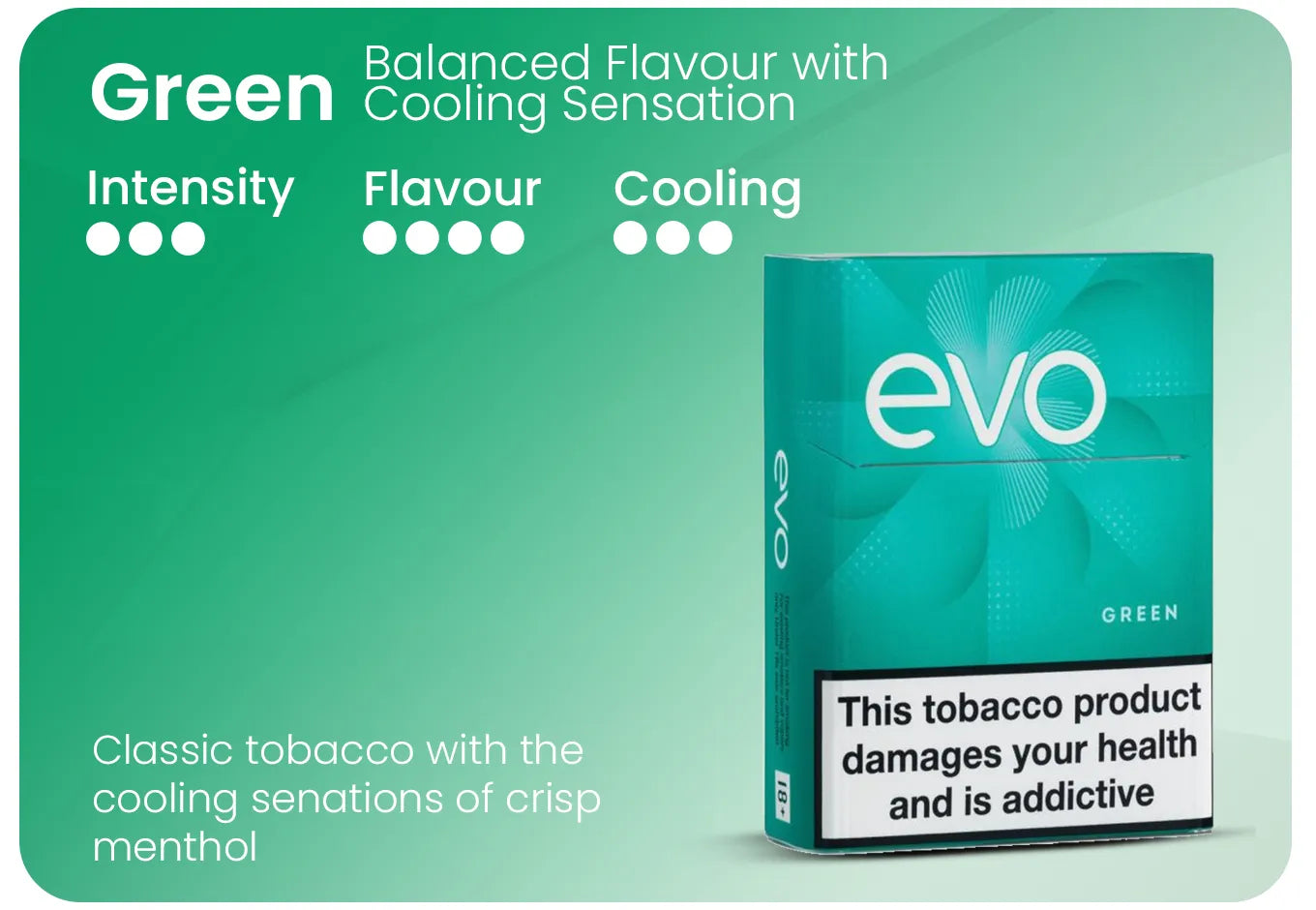 Evo Green Ploom Sticks | Menthol Tobacco for Ploom Aura - Default Title