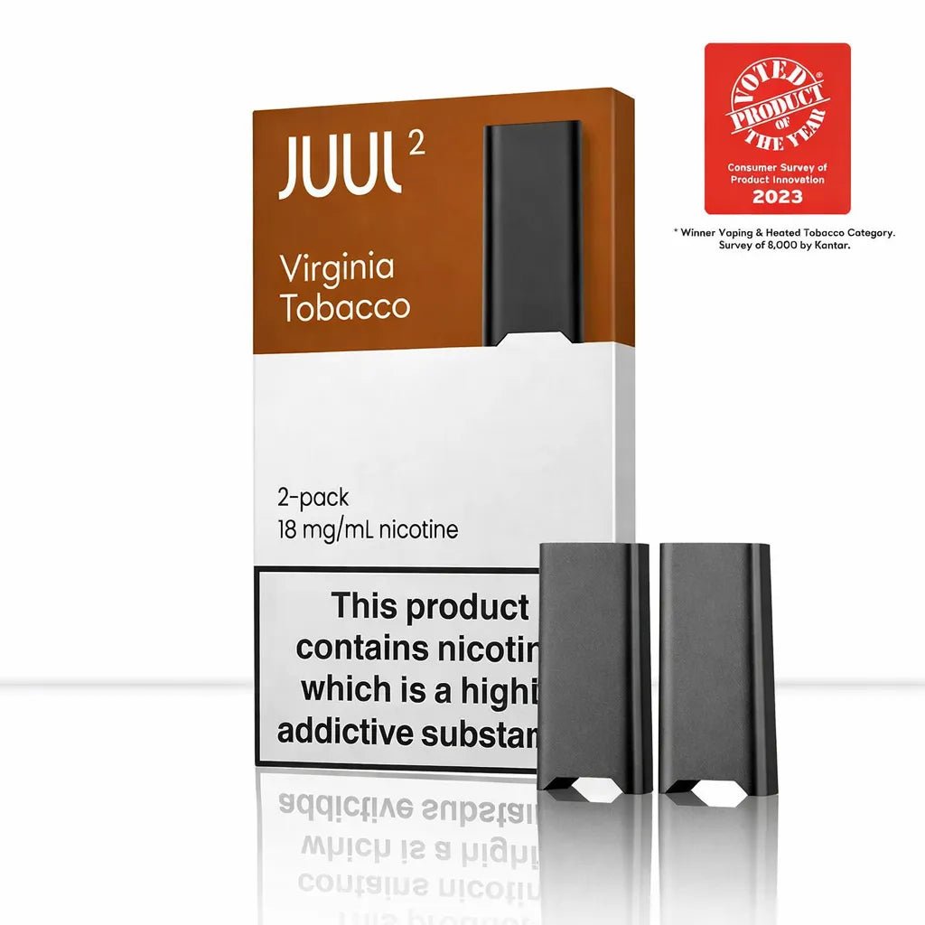 JUUL2 Virginia Tobacco Prefilled Vape Pods - JUUL2 Virginia Tobacco Prefilled Vape Pods