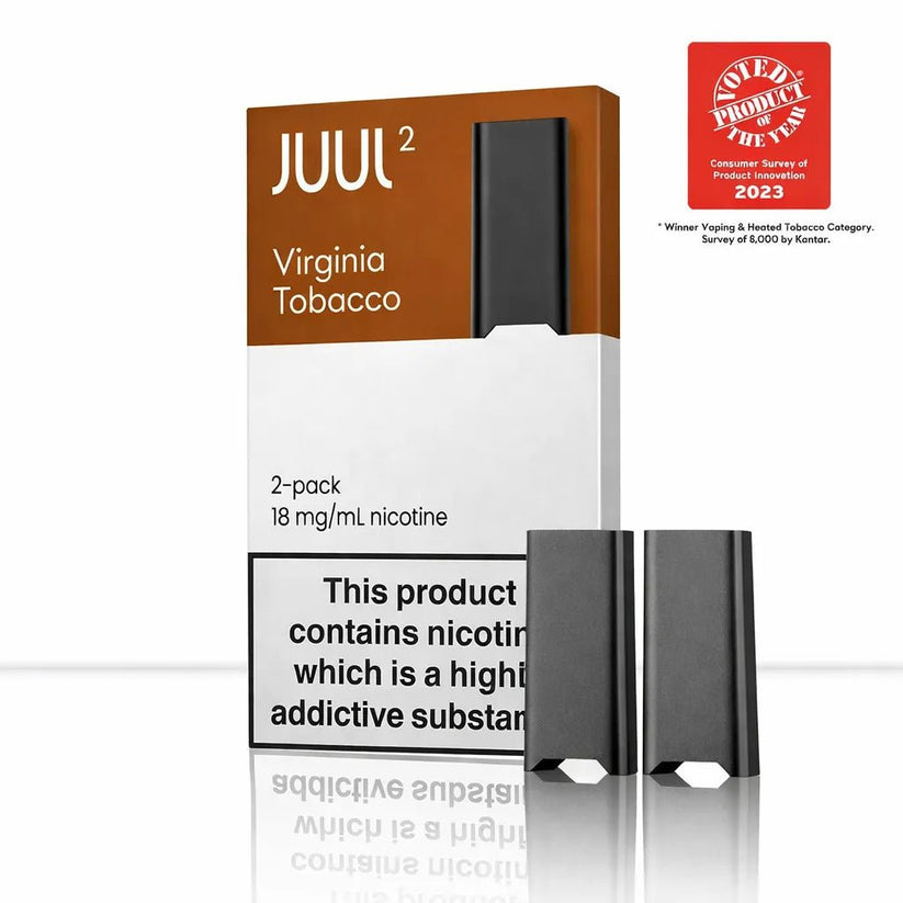 JUUL2 Virginia Tobacco Pods (2 Pack) | 18mg Nic Salt - 18mg