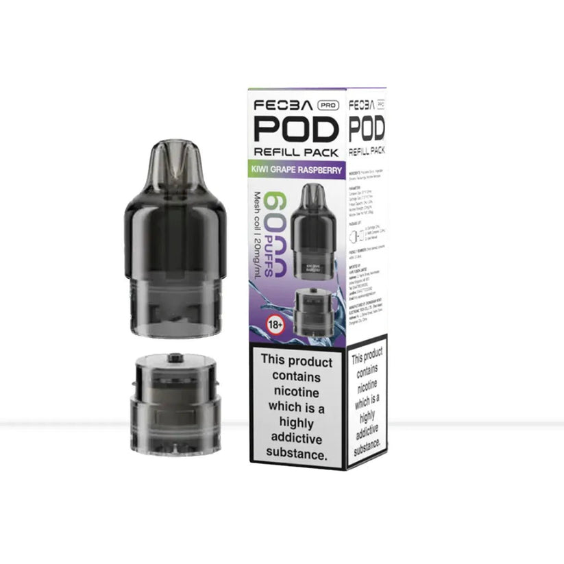 Kiwi Grape Raspberry Feoba Pro Pods | 20mg | Up to 6000 Puffs - Default Title