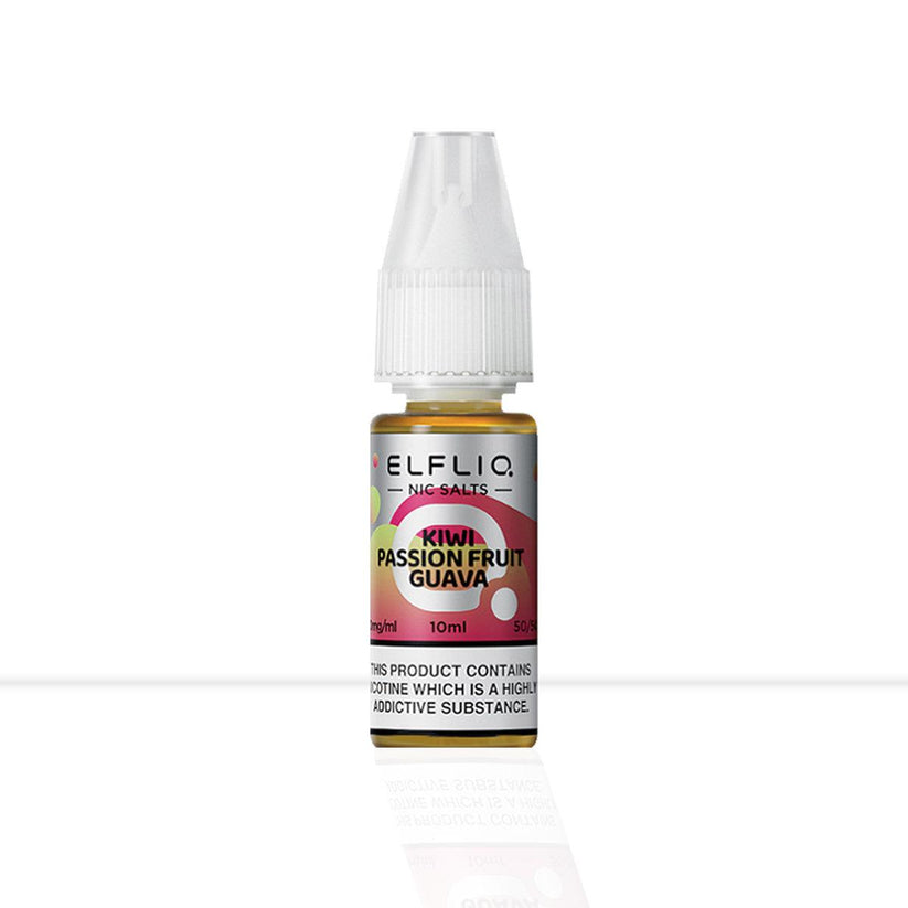 Buy Kiwi Passionfruit Guava Nic Salt E-liquid Elf Bar Elfliq | Free Shipping - 10ml | 10mg-10ml | 20mg