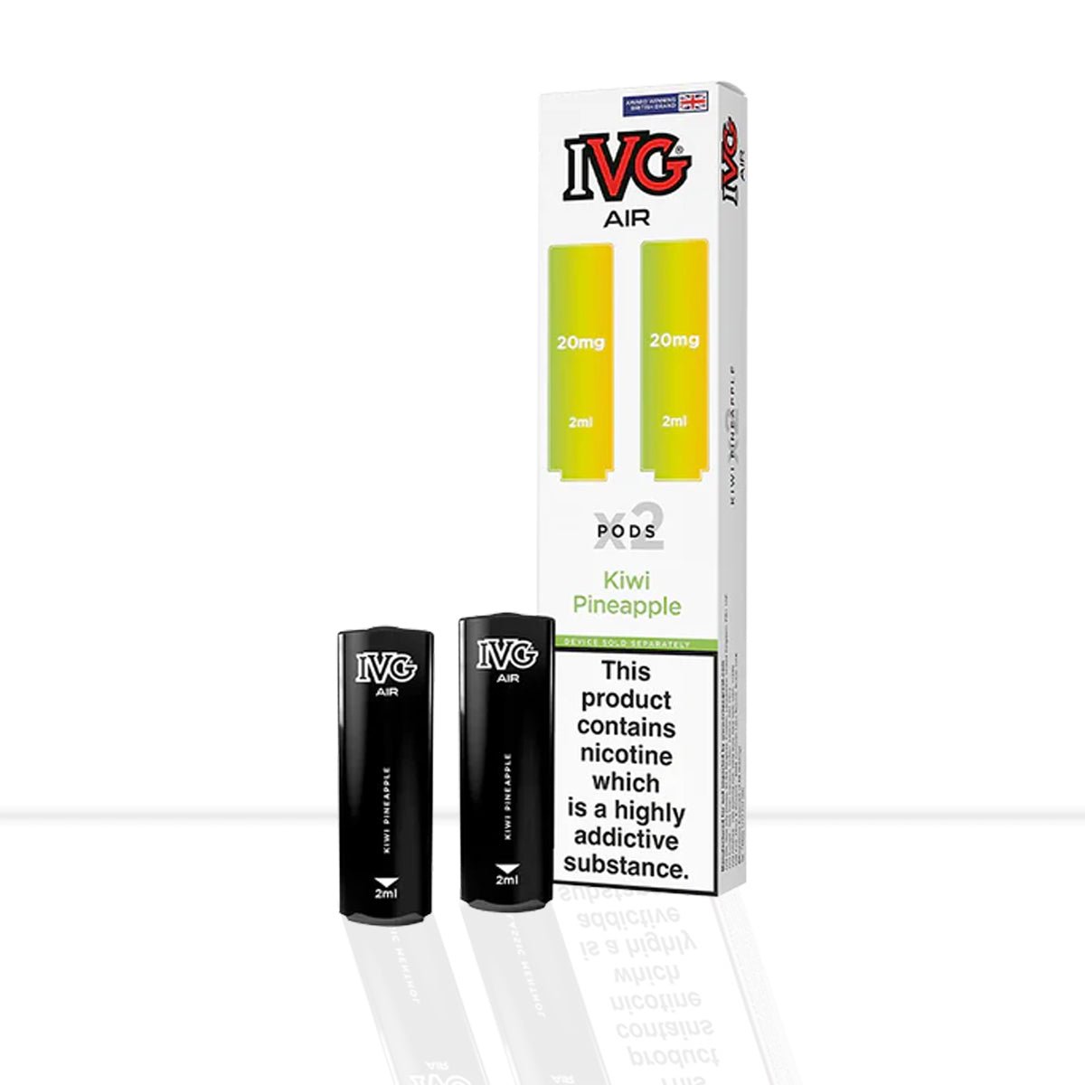 Kiwi Pineapple IVG Air Prefilled Vape Pods - Kiwi Pineapple IVG Air Prefilled Vape Pods