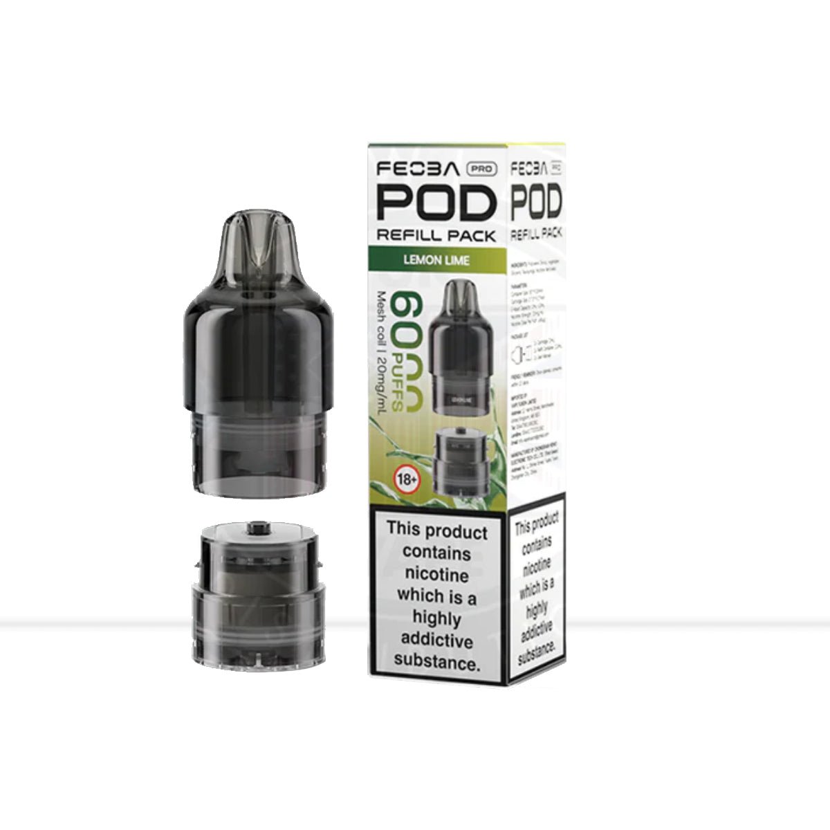 Lemon Lime Feoba Pro Prefilled Pods - Lemon Lime Feoba Pro Prefilled Pods