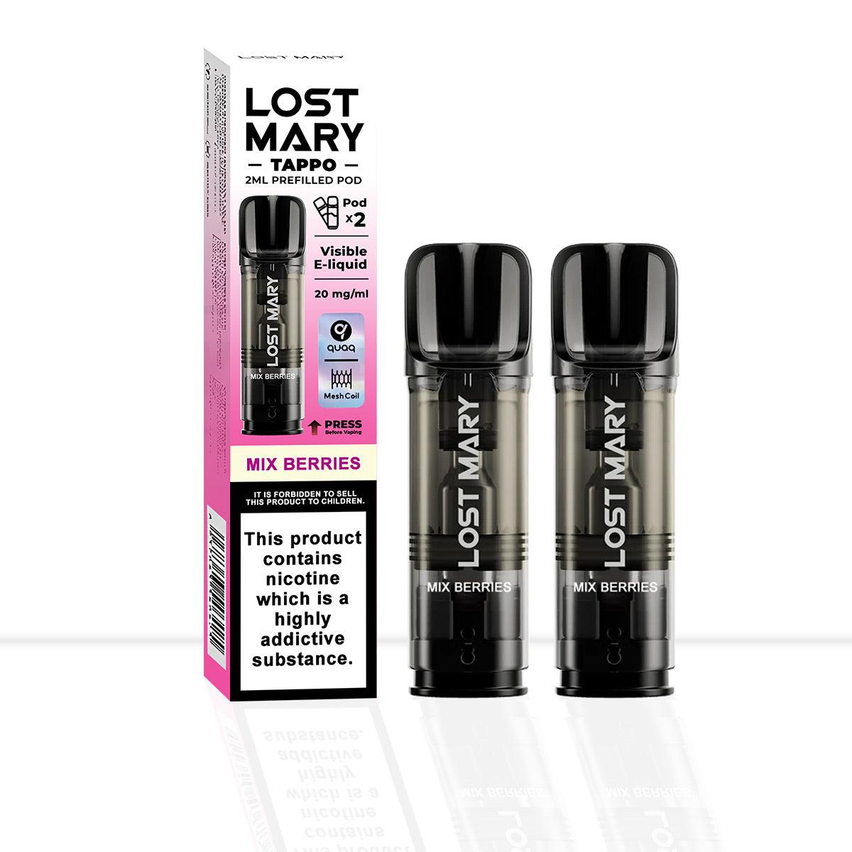 Lost Mary Tappo Mix Berries Vape Pods - Lost Mary Tappo Mix Berries Vape Pods - Pod & Refills