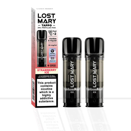 Buy Lost Mary Tappo Strawberry Ice Vape Pods | Free Shipping