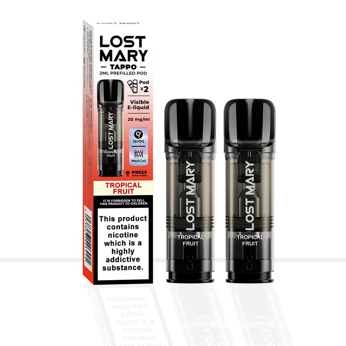 Lost Mary Tappo Tropical Fruit Vape Pods - Lost Mary Tappo Tropical Fruit Vape Pods - Pod & Refills