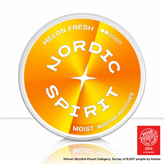 Melon Fresh Nordic Spirit Nicotine Pouches | 6-12mg | Free Shipping - Regular 6mg