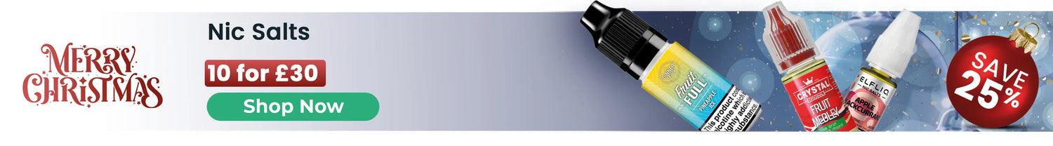 Xmas 10 for £30 Salts Promotional banner