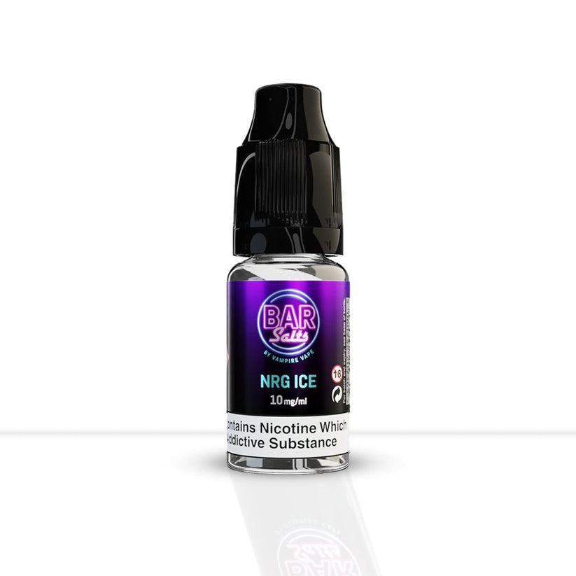Buy NRG Ice Nic Salt E Liquid Vampire Vape Bar Salts | Free Shipping - 10ml |10mg
