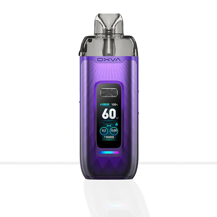 Oxva VPrime Pod Vape | Compact, Refillable, Adjustable Airflow - Black Carbon-Natural Green