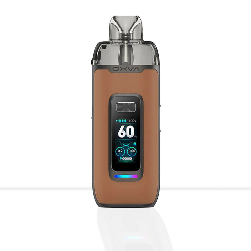 Oxva VPrime Pod Vape | Compact, Refillable, Adjustable Airflow - Black Carbon-Natural Green