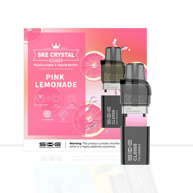 Pink Lemonade SKE Crystal CL6000 Prefilled Pods | Free Shipping