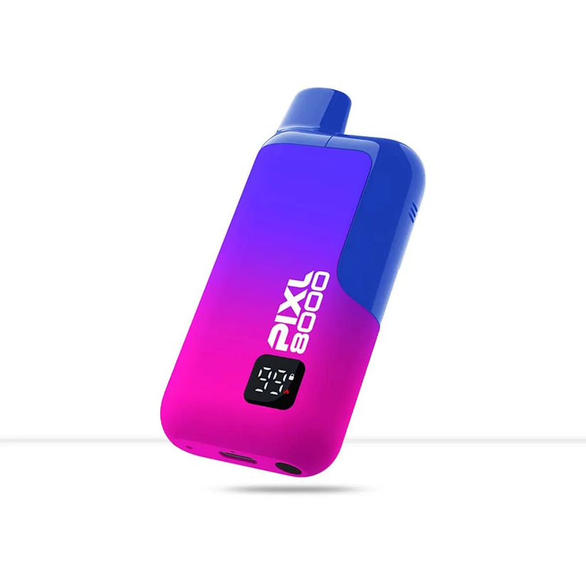 Pixl 8000 Prefilled Pod Vape Kit | TPD-Compliant, USB-C, Up to 8000 Puffs - Blueberry Sour Razz-Cherry Ice-Blueberry Raspberry-Hawaiian Oasis-Pineapple Ice
