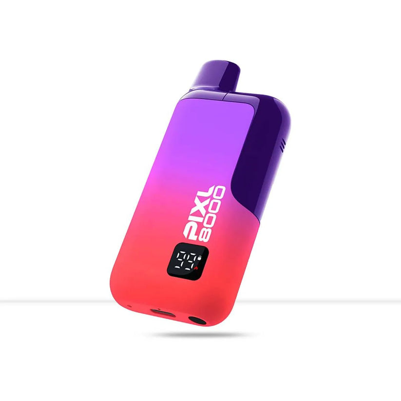 Pixl 8000 Prefilled Pod Vape Kit | TPD-Compliant, USB-C, Up to 8000 Puffs - Blueberry Sour Razz-Cherry Ice-Blueberry Raspberry-Hawaiian Oasis-Pineapple Ice