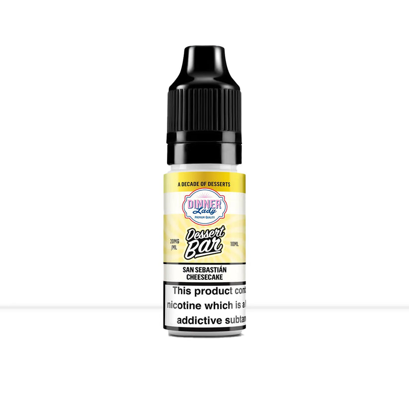 Dinner Lady Dessert Bar San Sebastian Cheesecake Nic Salt E-Liquid | Free Shipping - 10ml | 5mg-10ml | 10mg-10ml | 20mg