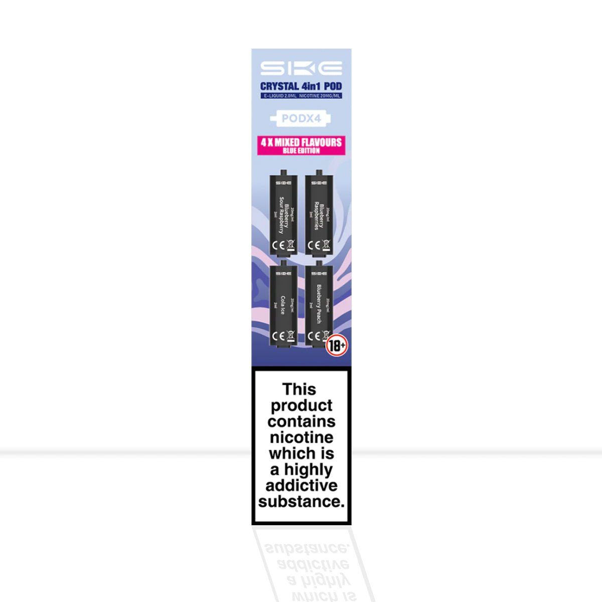 SKE Crystal 4in1 Blue Edition Vape Pods - SKE Crystal 4in1 Blue Edition Vape Pods