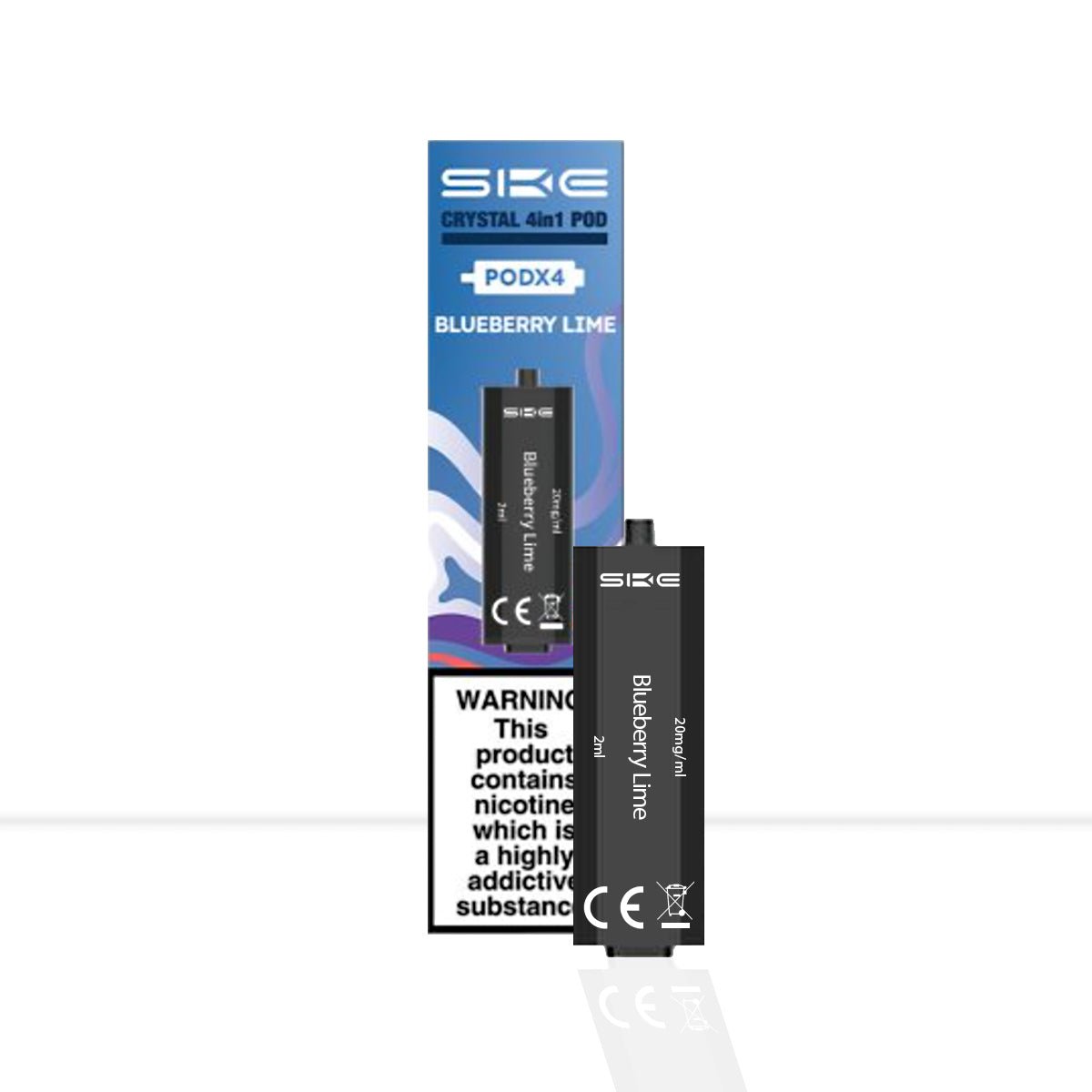 SKE Crystal 4in1 Blueberry Lime Vape Pods - SKE Crystal 4in1 Blueberry Lime Vape Pods
