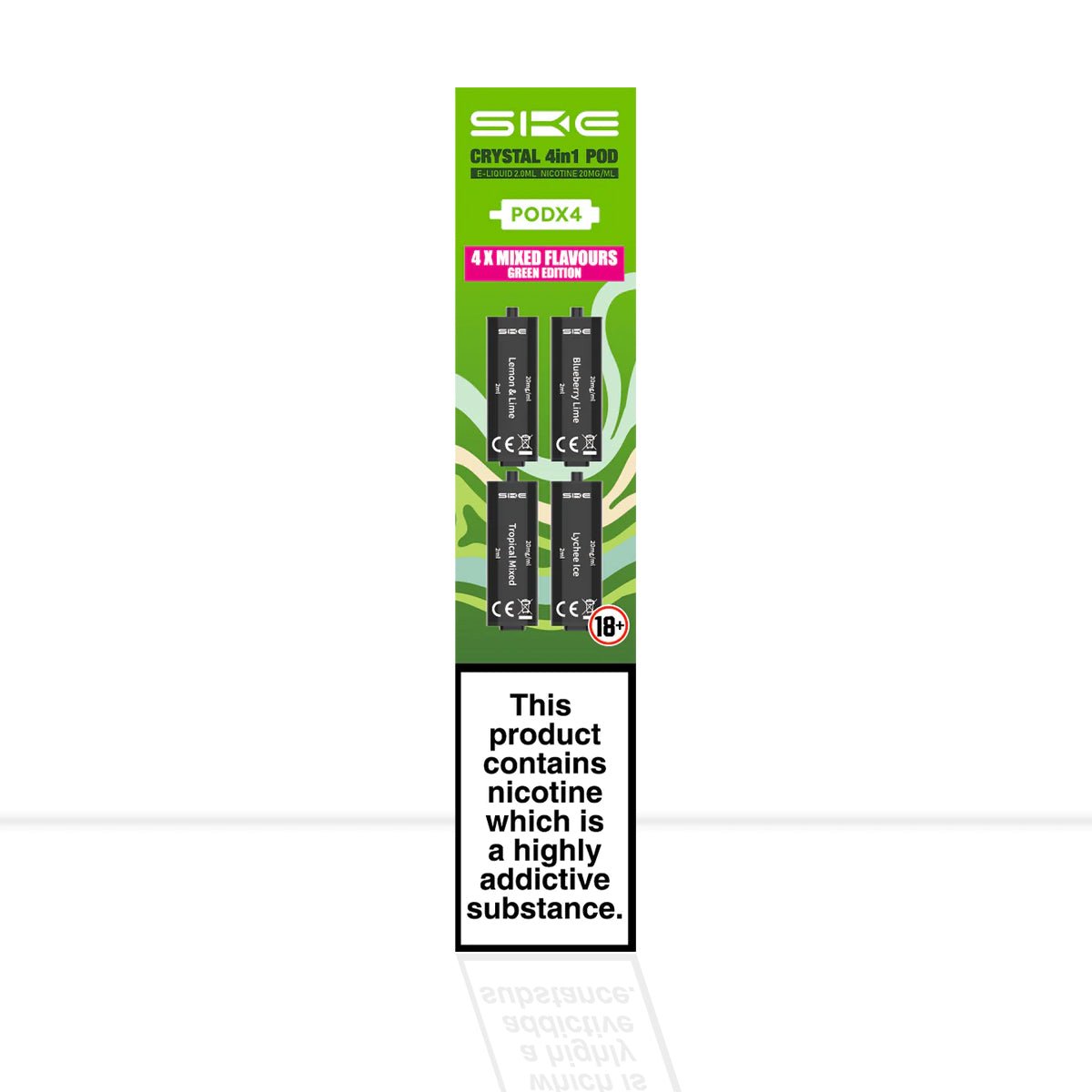 SKE Crystal 4In1 Green Edition Vape Pods - SKE Crystal 4In1 Green Edition Vape Pods