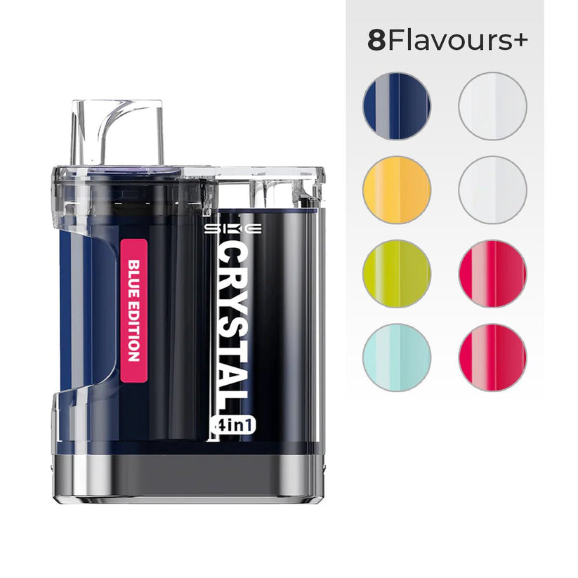 Buy SKE Crystal 4in1 Prefilled Pod Vape Kit | Free Shipping - Blue Edition-Blueberry Lime-Cherry Ice-Rose Edition-Tropical Mixed