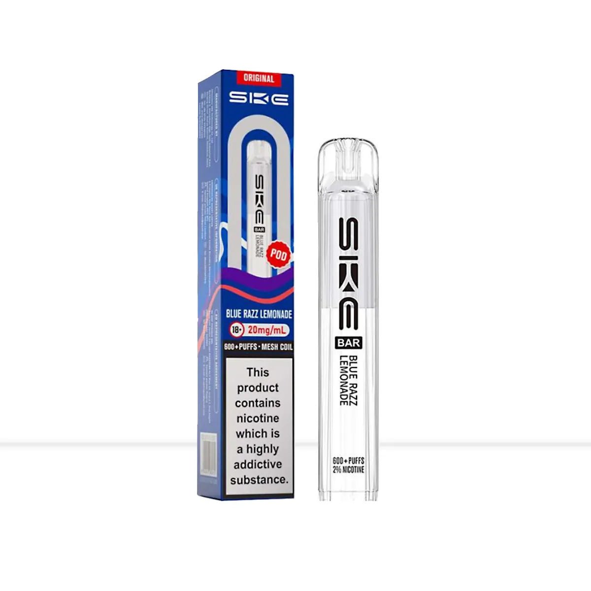 SKE Crystal Bar Blue Razz Lemonade Prefilled Pods - SKE Crystal Bar Blue Razz Lemonade Prefilled Pods