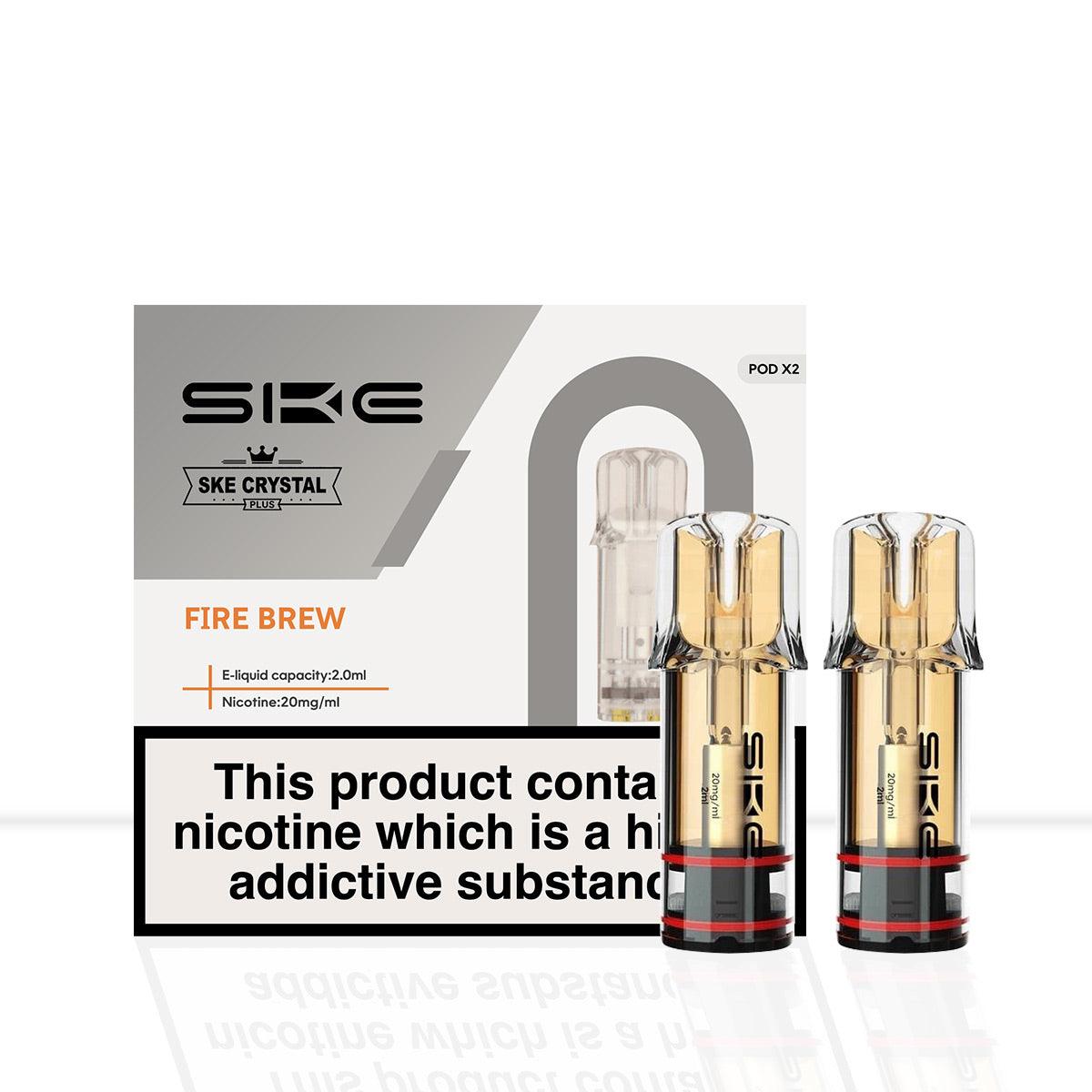 SKE Crystal Plus Fire Brew Prefilled Pods - SKE Crystal Plus Fire Brew Prefilled Pods - Pod & Refills