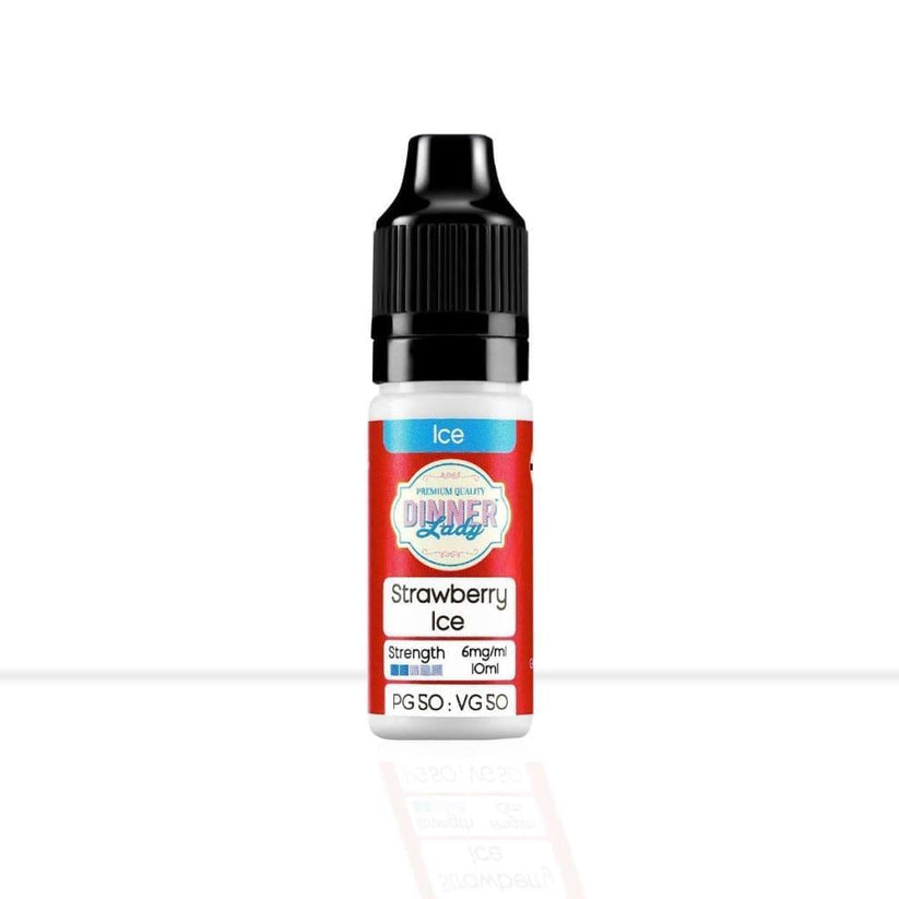 Buy Strawberry Ice 50/50 E-Liquid Dinner Lady | Free Shipping - 6mg | 10ml-12mg | 10ml
