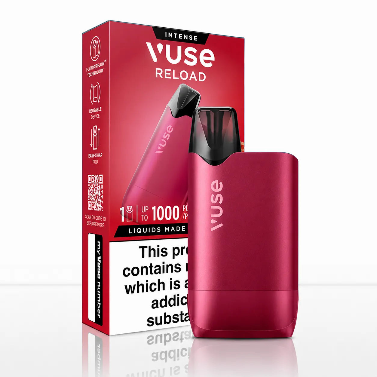 Vuse Go Reload 1000 Pod Kit | USB-C Fast Charge | Next Day UK - Mint Ice-Blueberry Ice-Strawberry Ice-Watermelon Ice-Lemon Lime