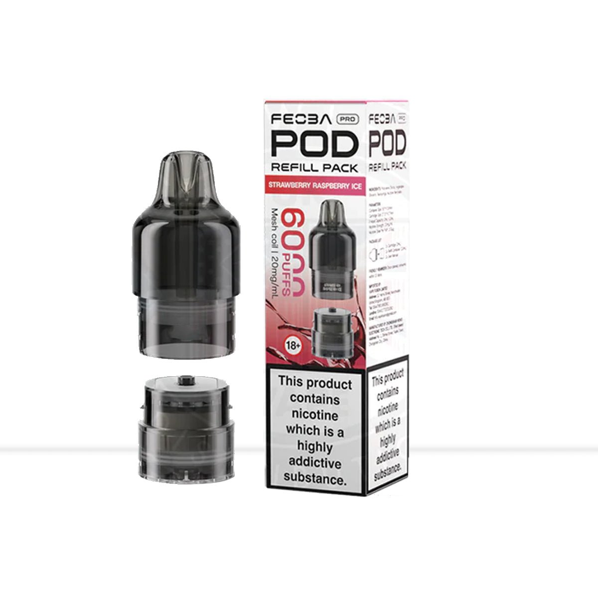 Strawberry Raspberry Ice Feoba Pro Prefilled Pods - Strawberry Raspberry Ice Feoba Pro Prefilled Pods