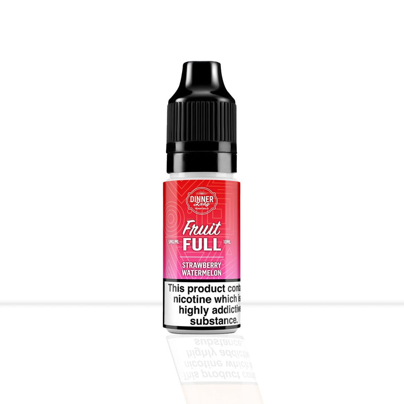 Strawberry Watermelon Nic Salt E-Liquid Dinner Lady Fruit Full Bar Salts | Free Shipping - 10ml | 10mg-10ml | 20mg