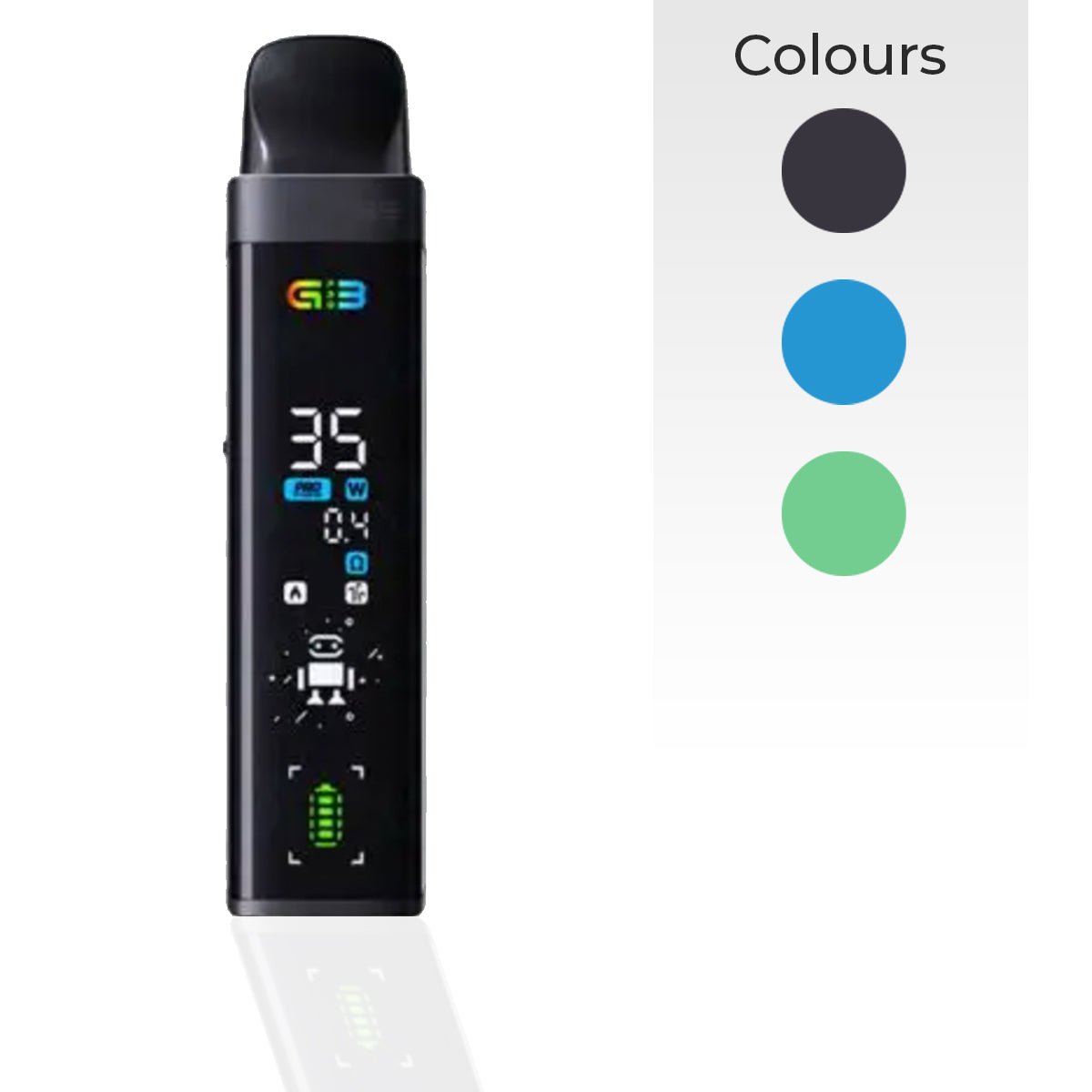 Uwell Caliburn G3 Pro Pod Vape Kit - Black-Green-Blue