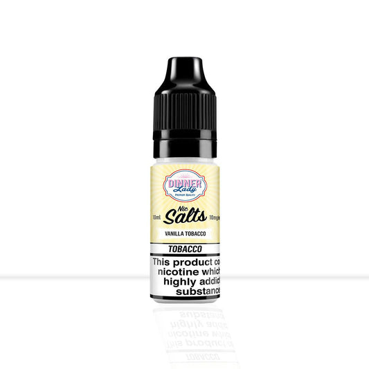 Buy Vanilla Tobacco Nic Salt E-Liquid Dinner Lady | Free Shipping - 10mg | 10ml
