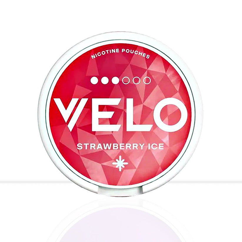 Strawberry Ice VELO Nicotine Pouches | Sweet Strawberry, Icy Finish - 10mg