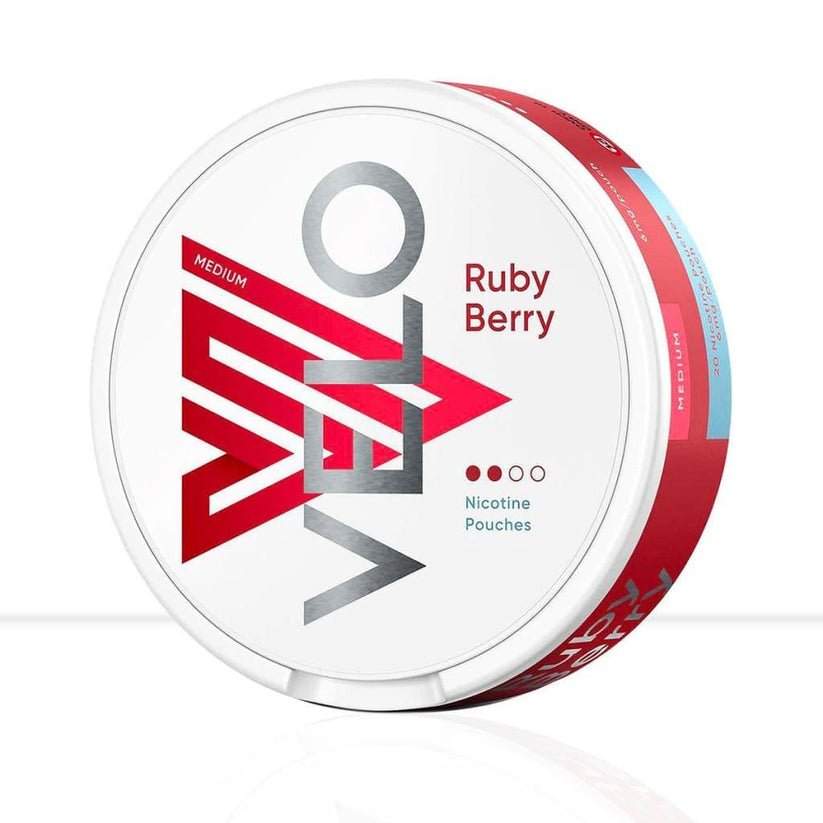 Ruby Berry VELO Nicotine Pouches | Sweet Berry Flavour - 6mg-10mg-14mg