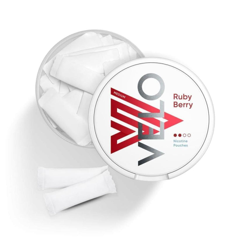 Ruby Berry VELO Nicotine Pouches | Sweet Berry Flavour - 6mg-10mg-14mg