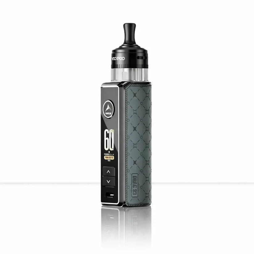 Voopoo Drag S3 Vape Kit | 3000mAh 60W PnP X Pod Mod  - Spray Black-Blue-Metal Gray
