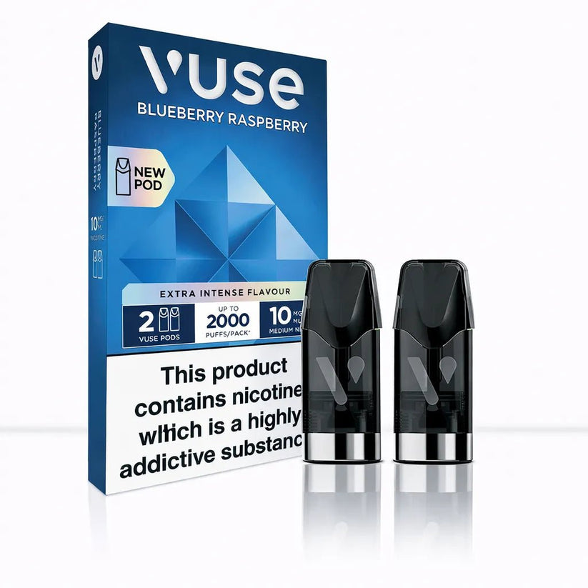 Vuse Blue Raspberry Extra Intense Pods (2 Pack) | 10mg, 20mg - 20mg-10mg