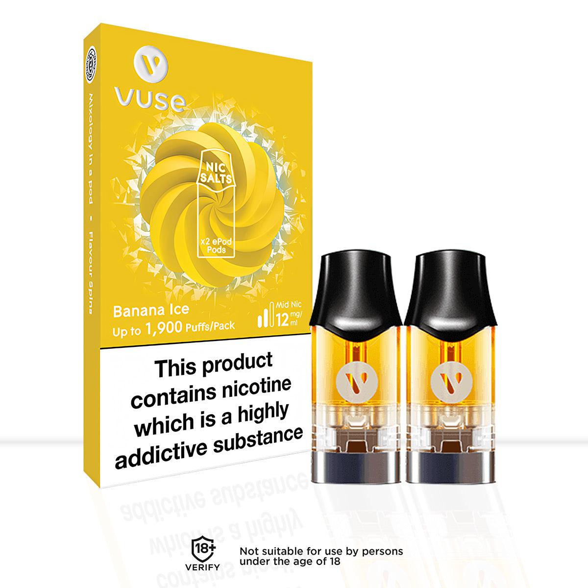 Vuse ePod Pro Banana Ice Vape Pod - Vuse ePod Pro Banana Ice Vape Pod - Pod & Refills