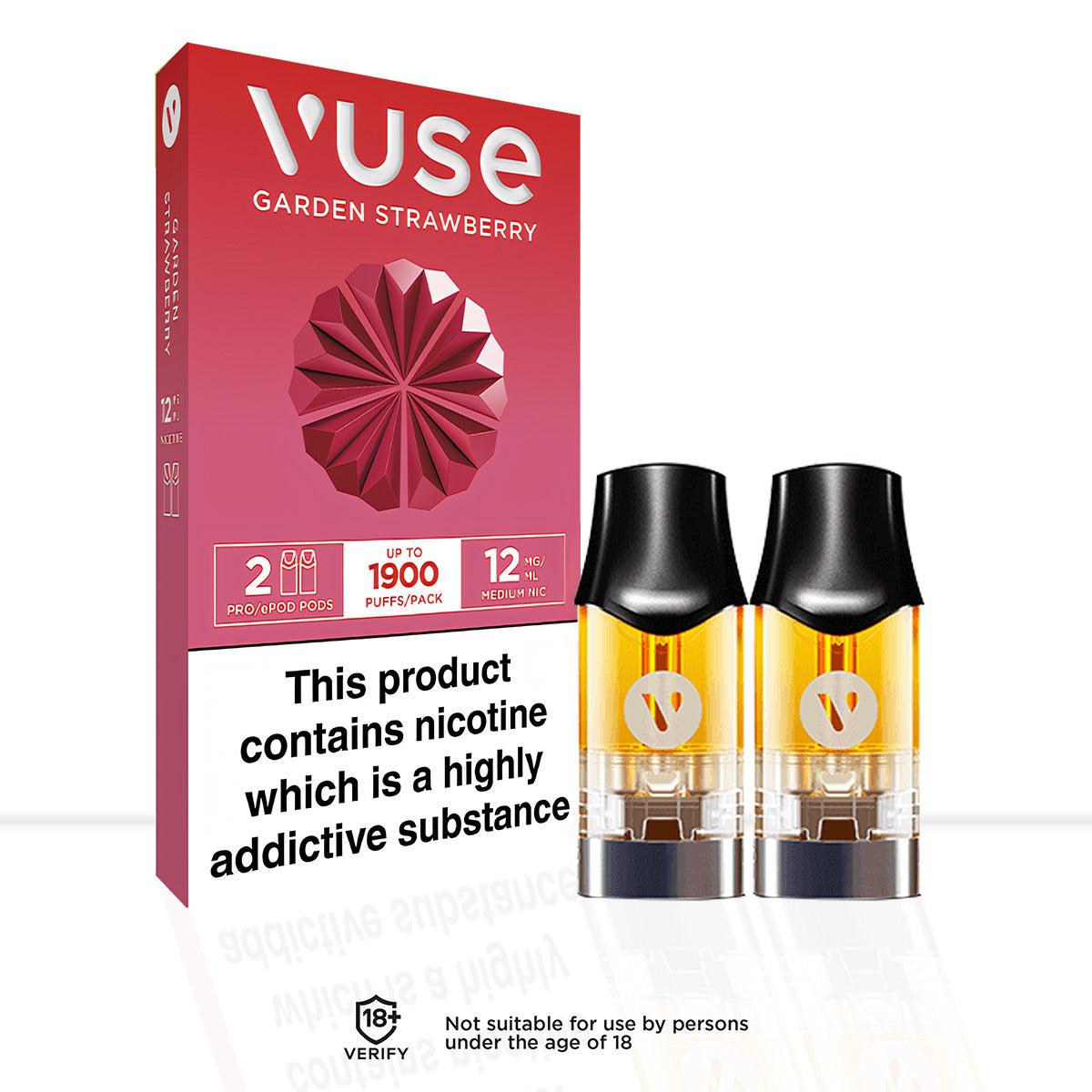 Vuse Epod Pro Garden Strawberry Vape Pods - Vuse Epod Pro Garden Strawberry Vape Pods - Pod & Refills